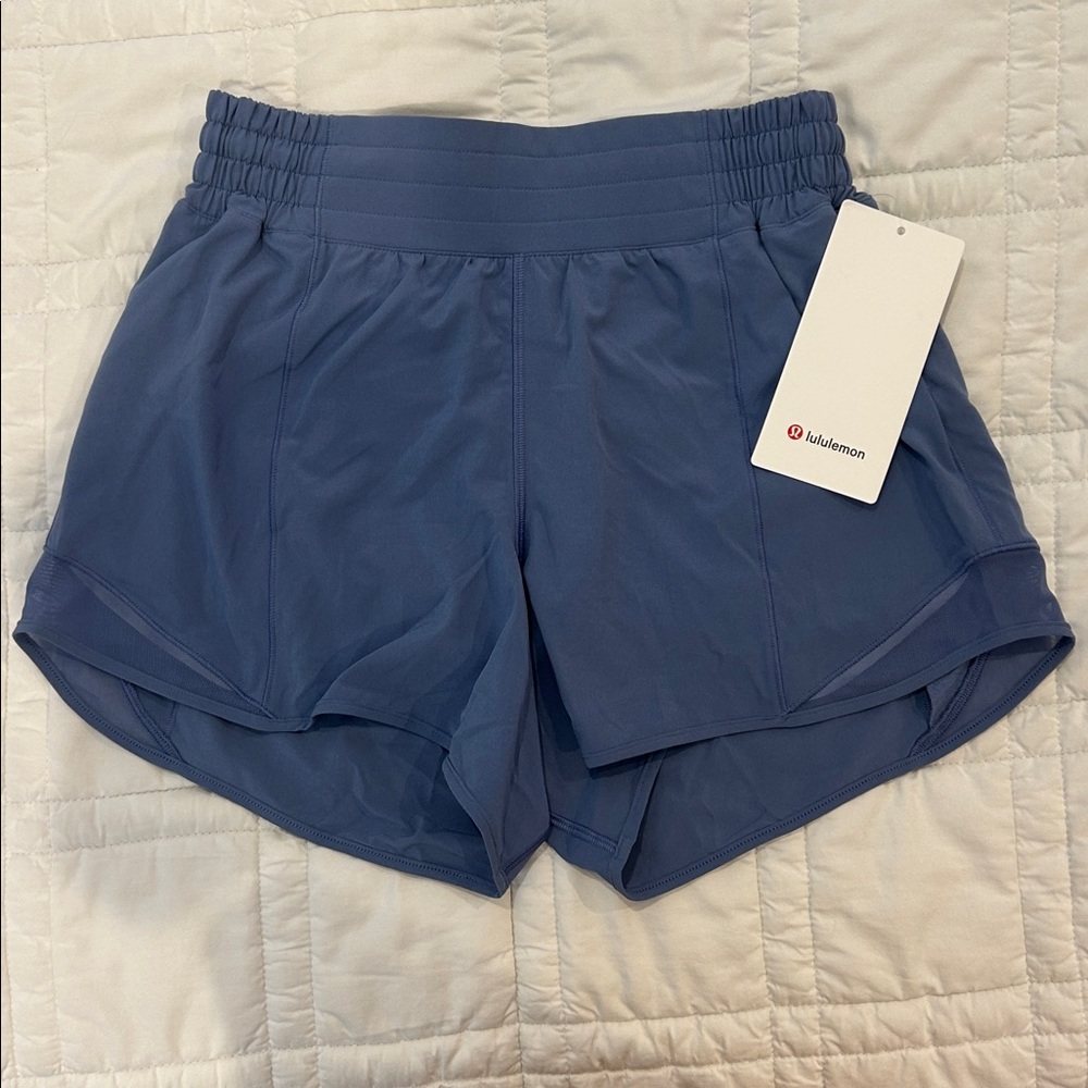 lululemon athletica Hotty Hot High Rise 4” Short Oasis Blue